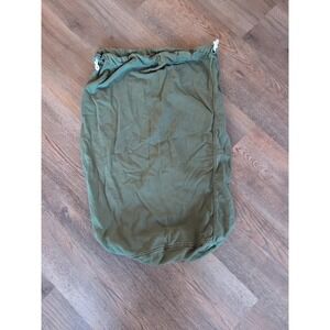 US Army Vietnam Era Drawstring Barrack Bag Vintage Military OG 107 Olive Laundry